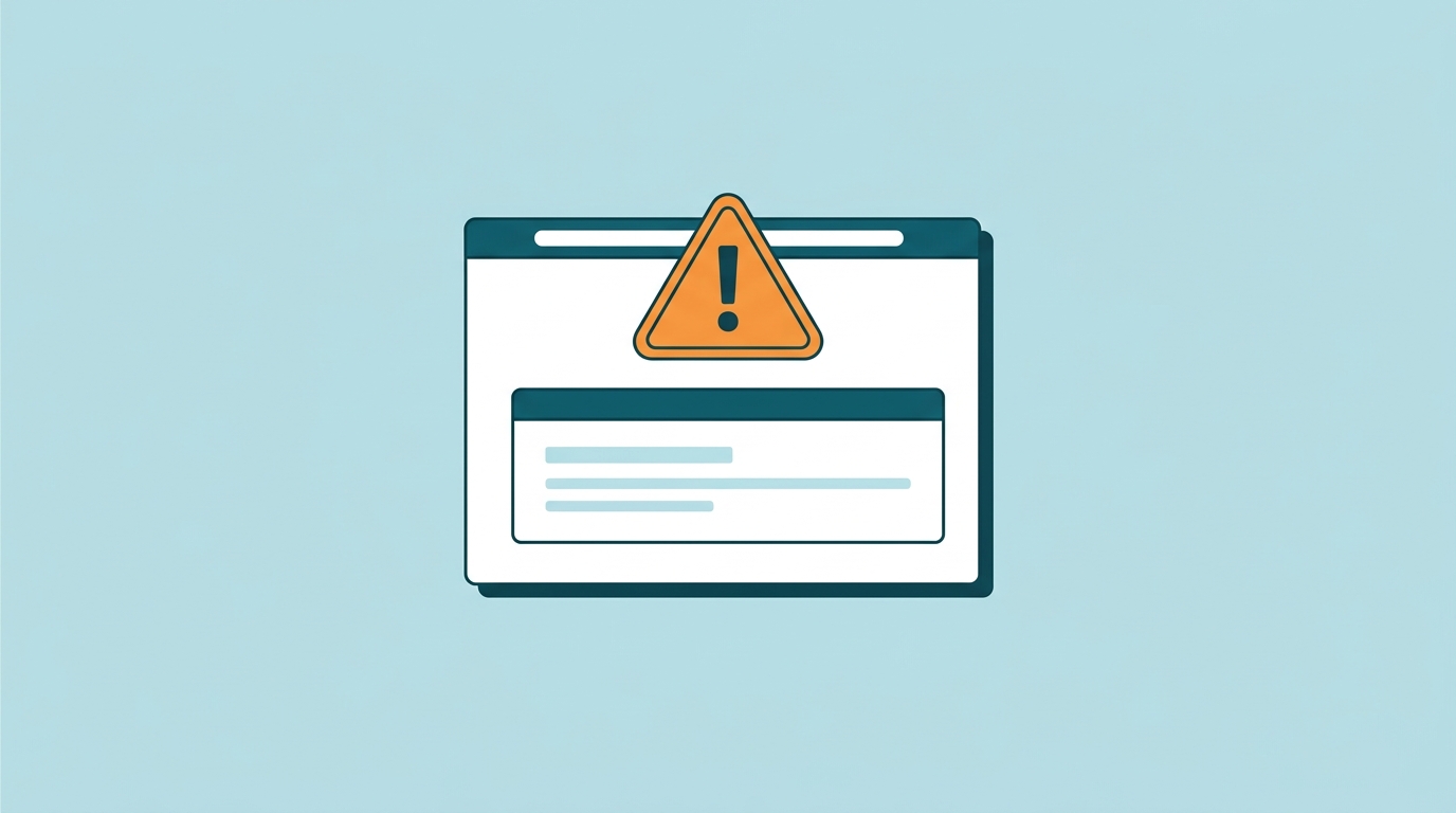 Warning Notification Screen Your video does not meet the minimum requirements notification