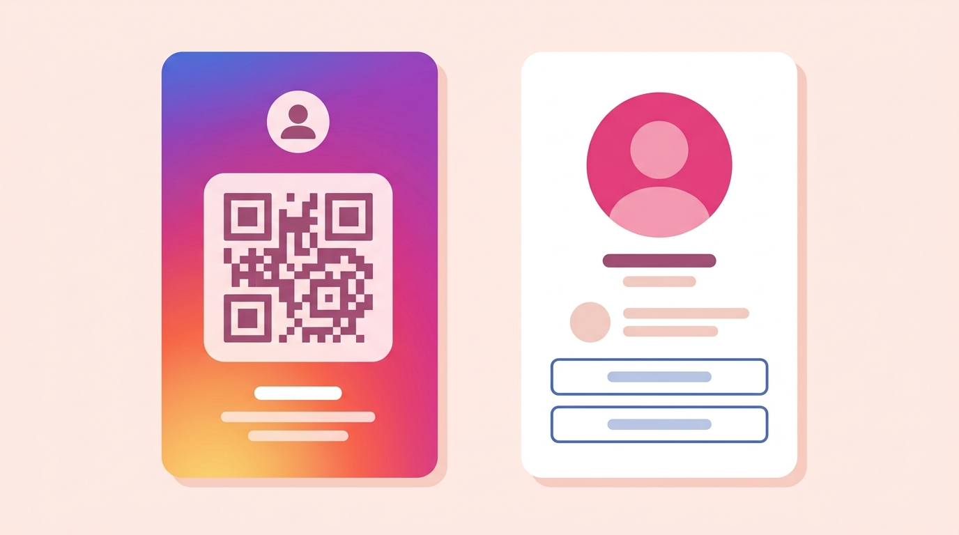 Instagram business card example