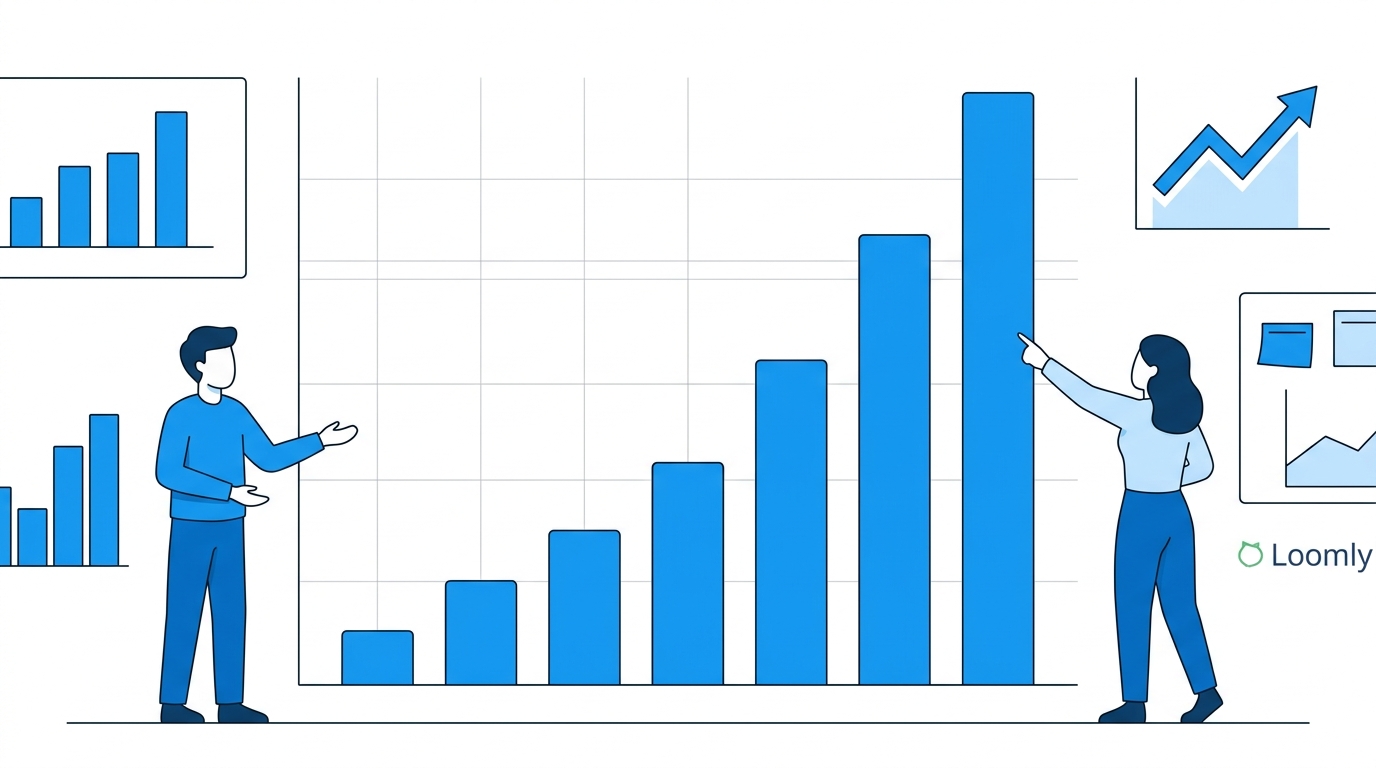 Chart of annual revenue increasing as businesses collect more reviews