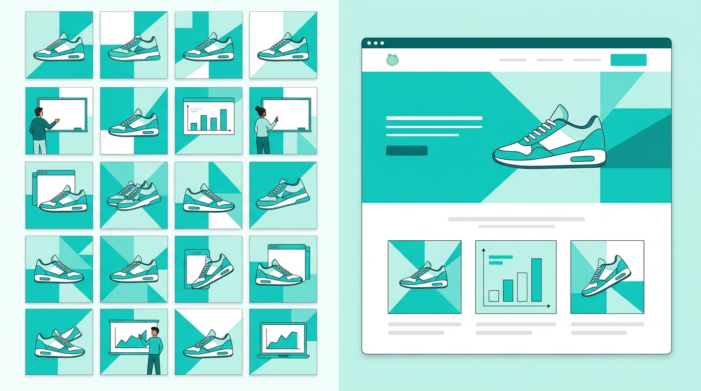 Brand consistency greats sneakers Instagram feed website