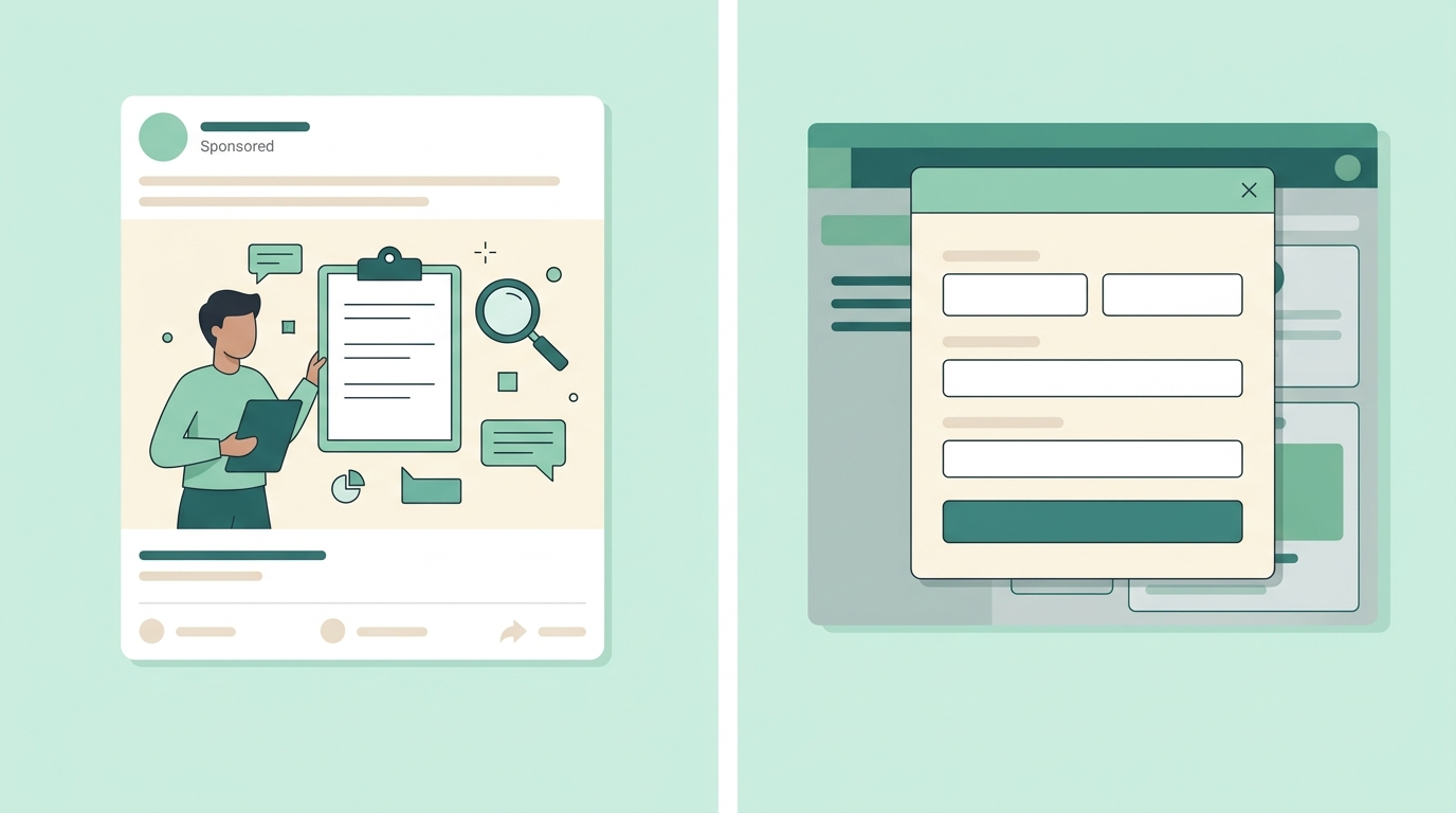 LinkedIn ads_document app with lead gen form