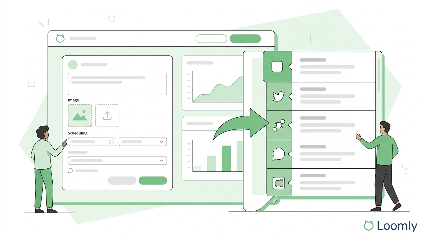 Loomly post creation tools_1 - best social media scheduling tool