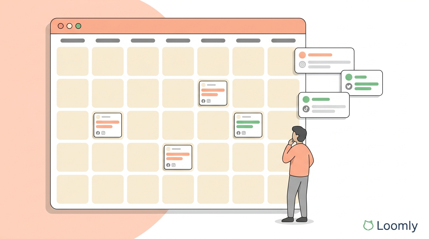 Social media calendar examples