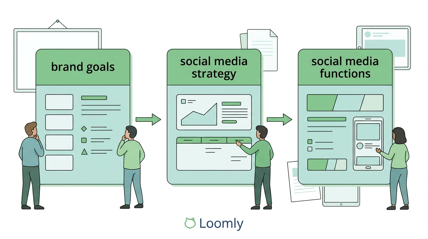 Using social media strategy to define social media team functions-1