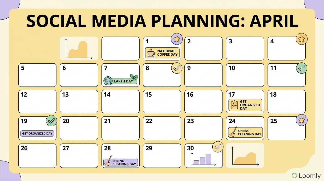 April social media holidays calendar