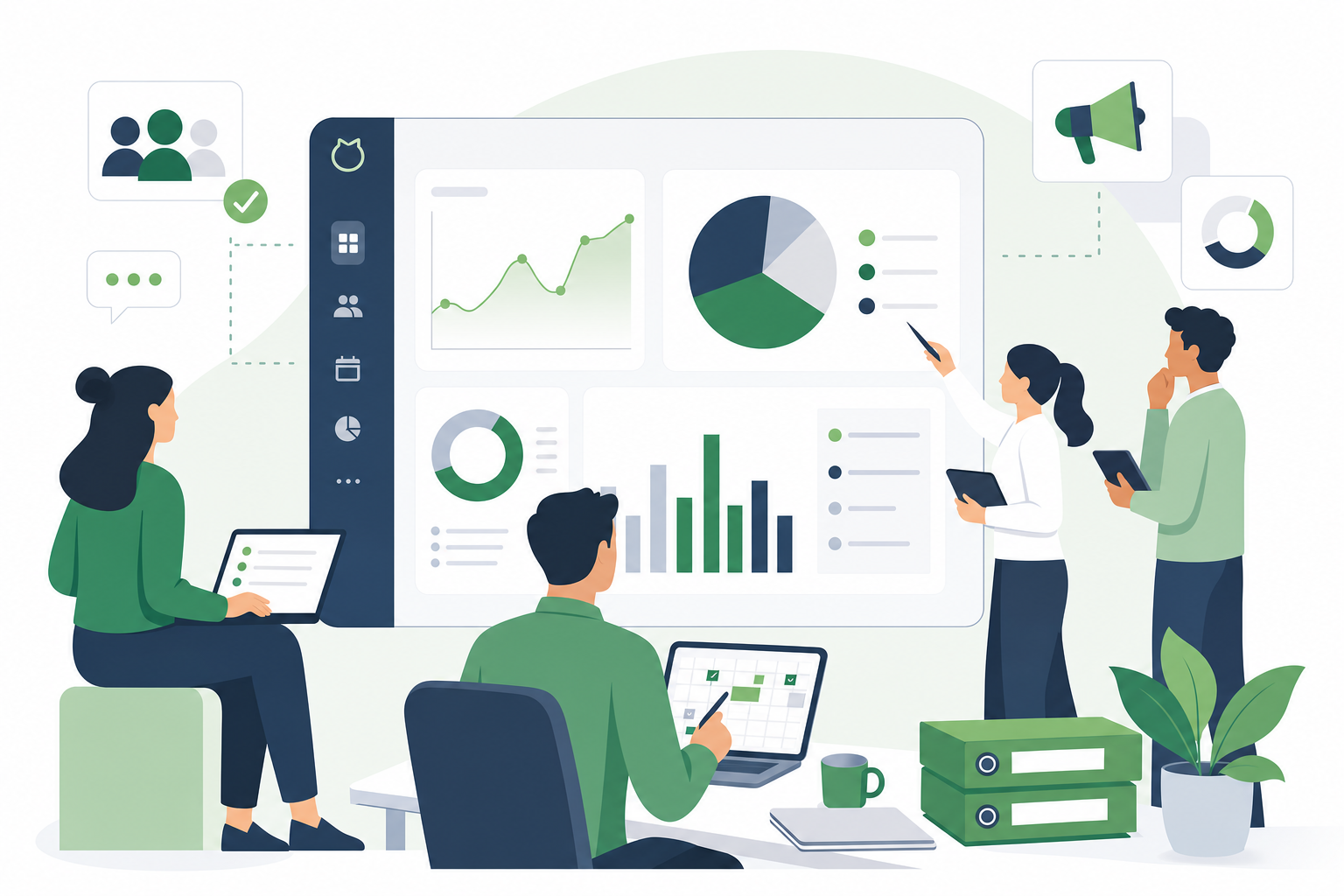 enterprise social media management kpi reporting