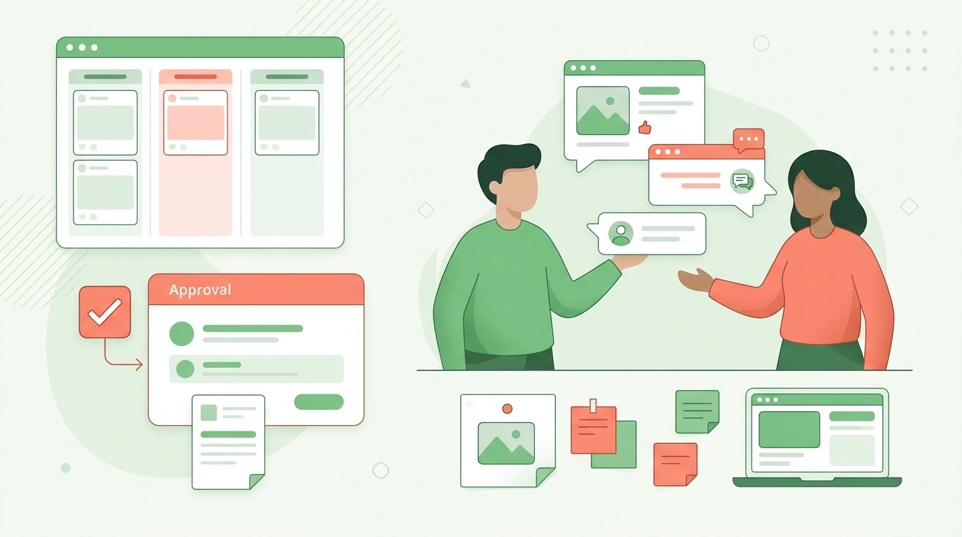 Loomly approvals workflow