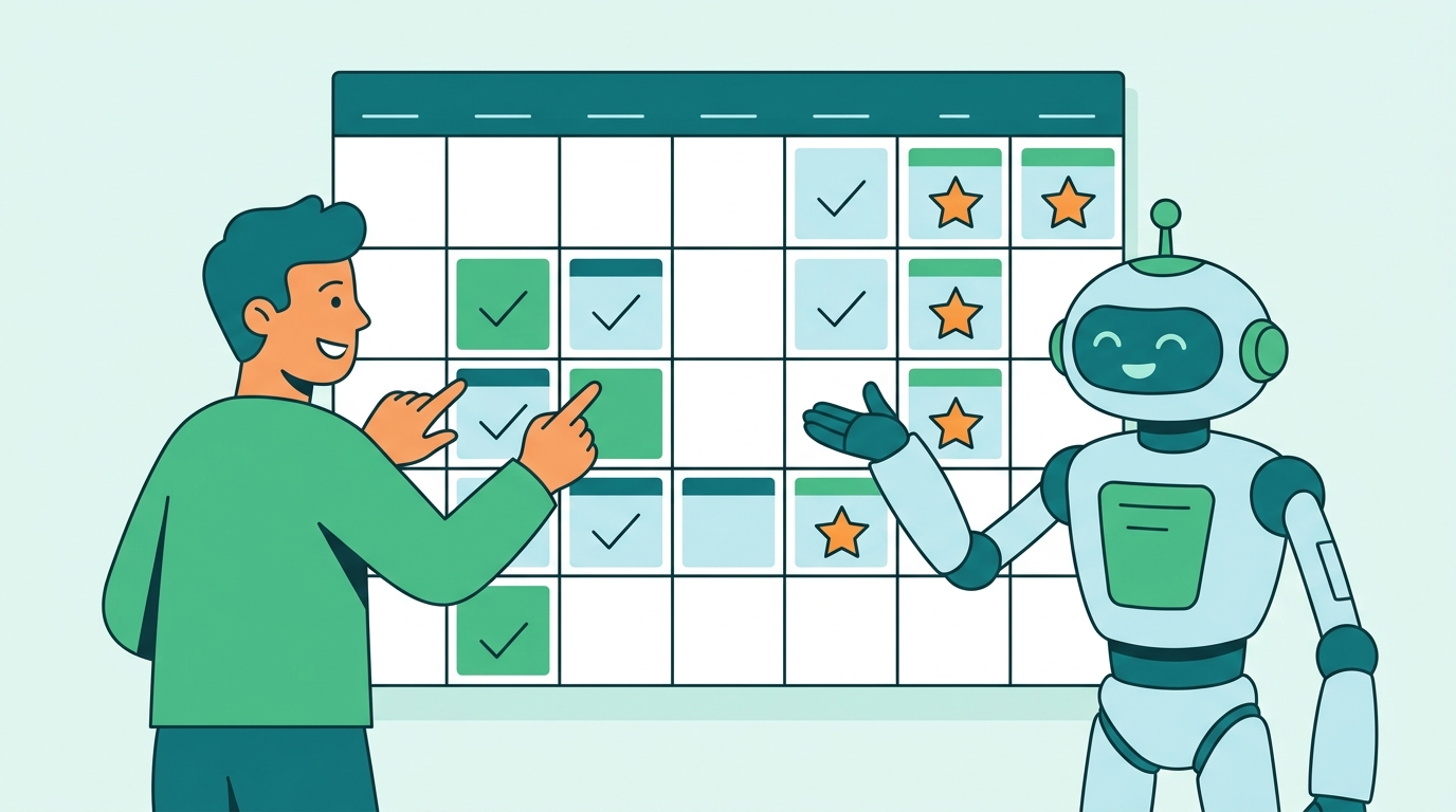 Make a full content calendar in advance with social media automation