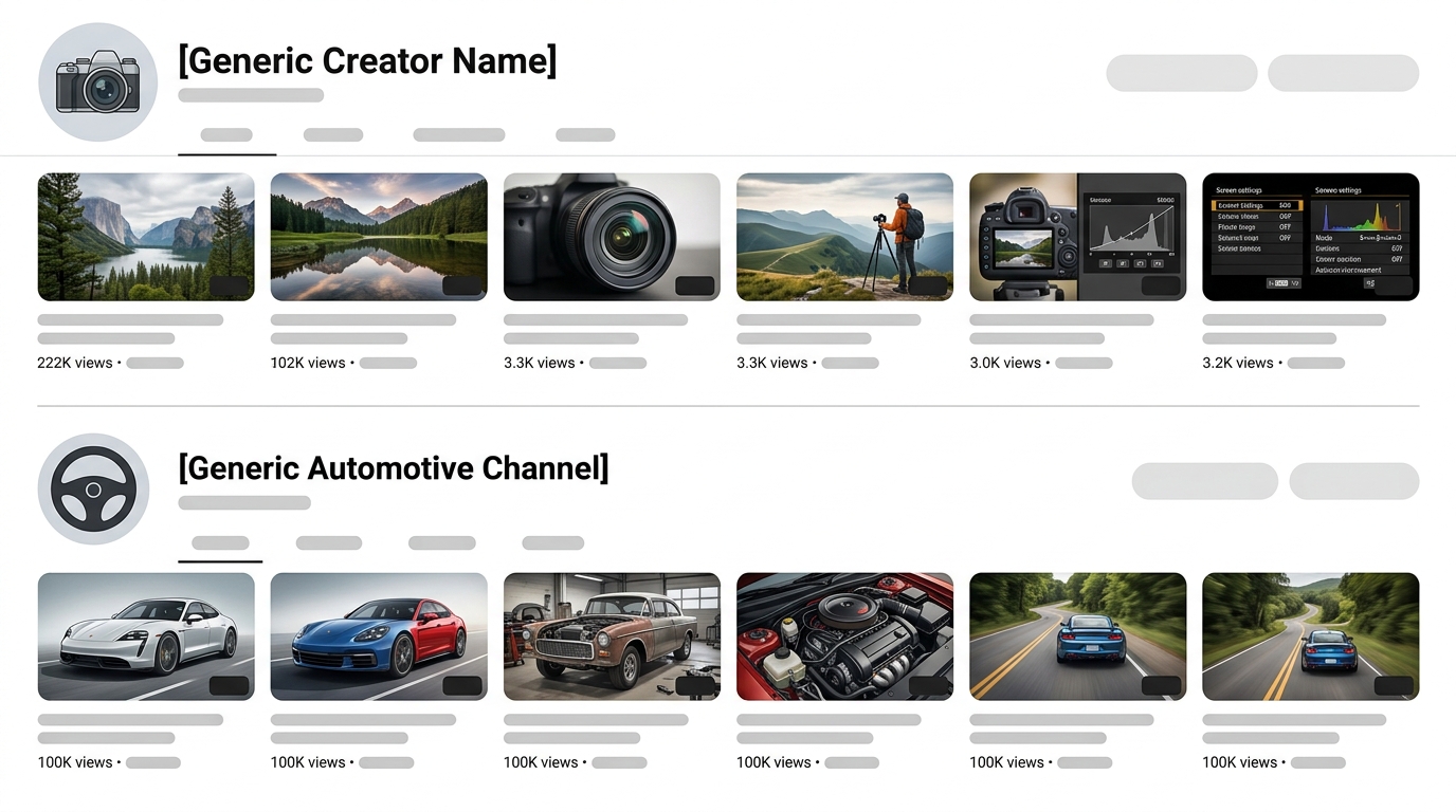 Youtube algorithm rules_stick to one niche per channel