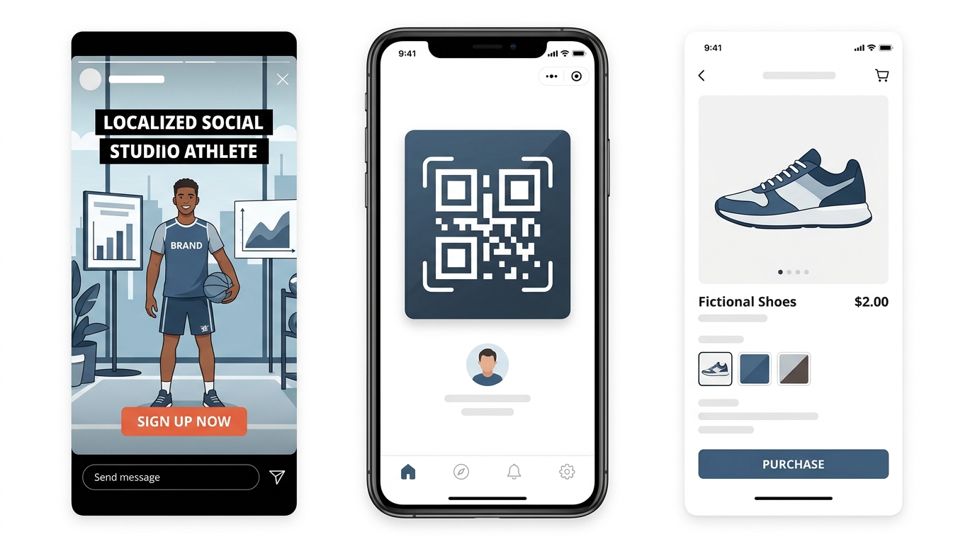 international marketing local social channels nike wechat