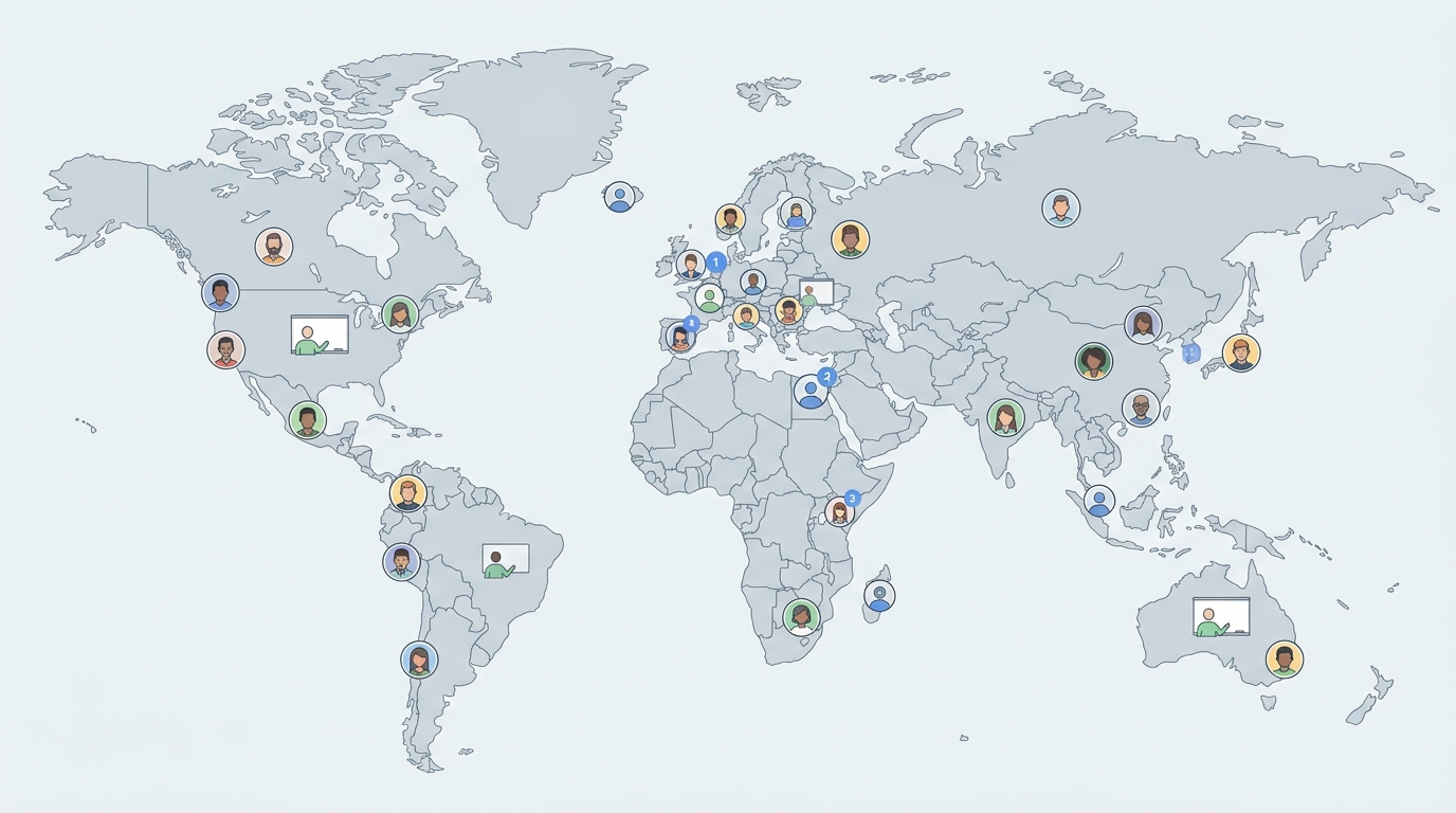 effective team collaboration automattic world map