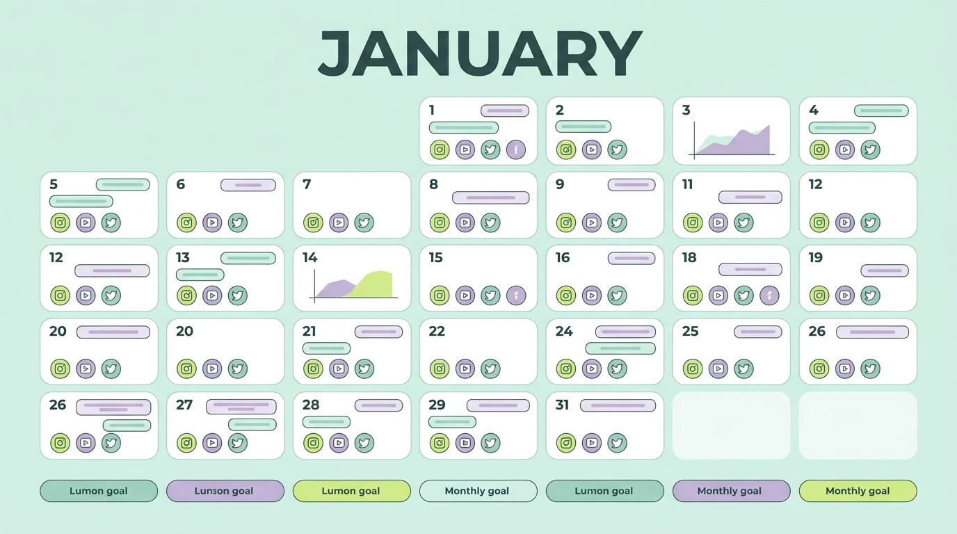 January social media holidays calendar