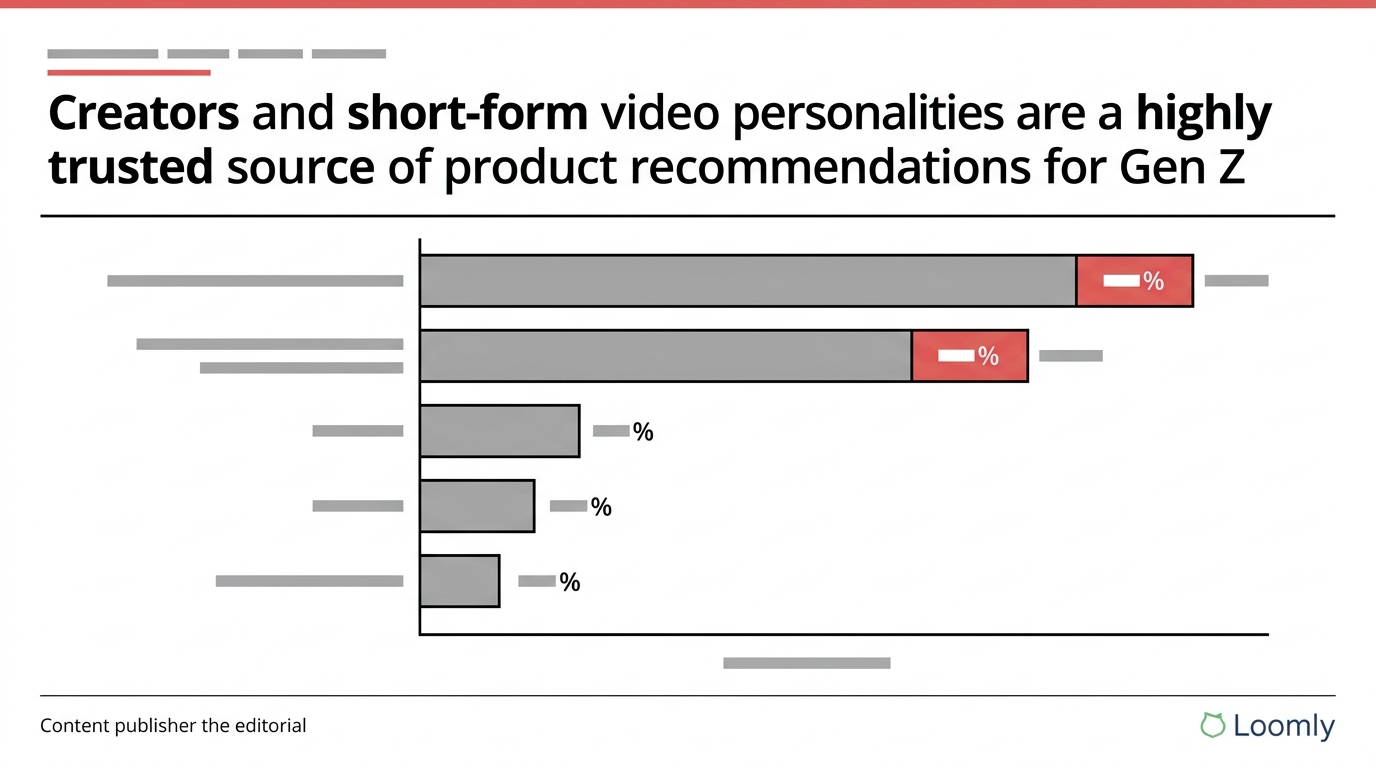 Chart of most trusted source of product recommendations
