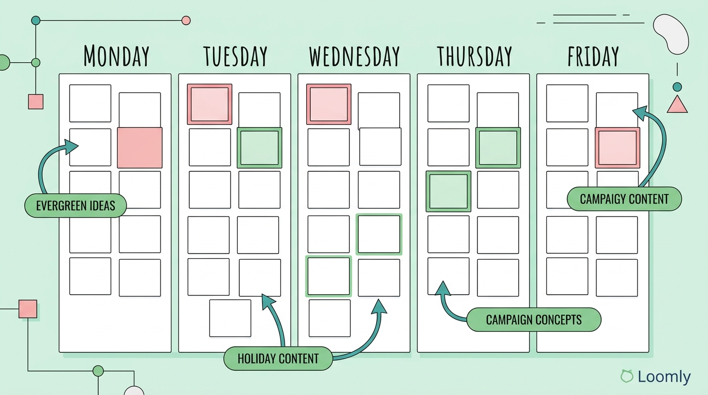 How to create a social media content calendar — Loomly Post Ideas