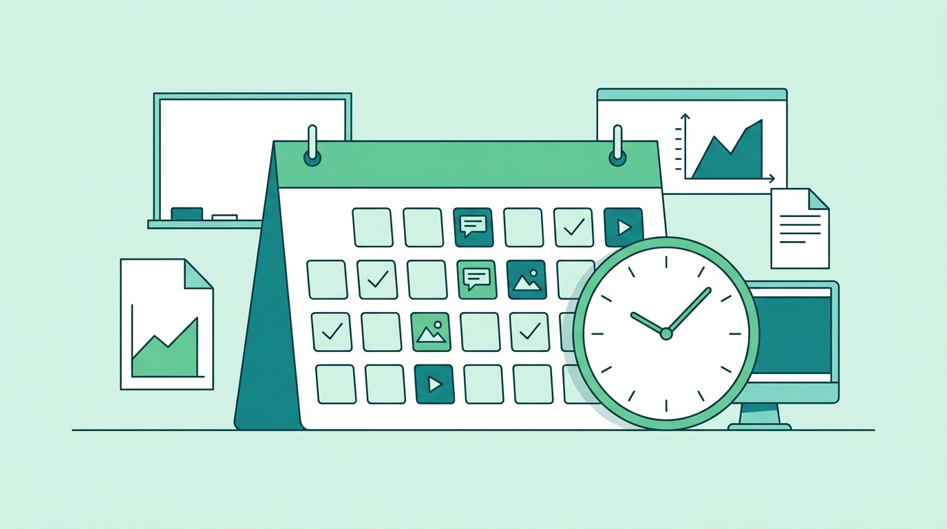 Social media post scheduling