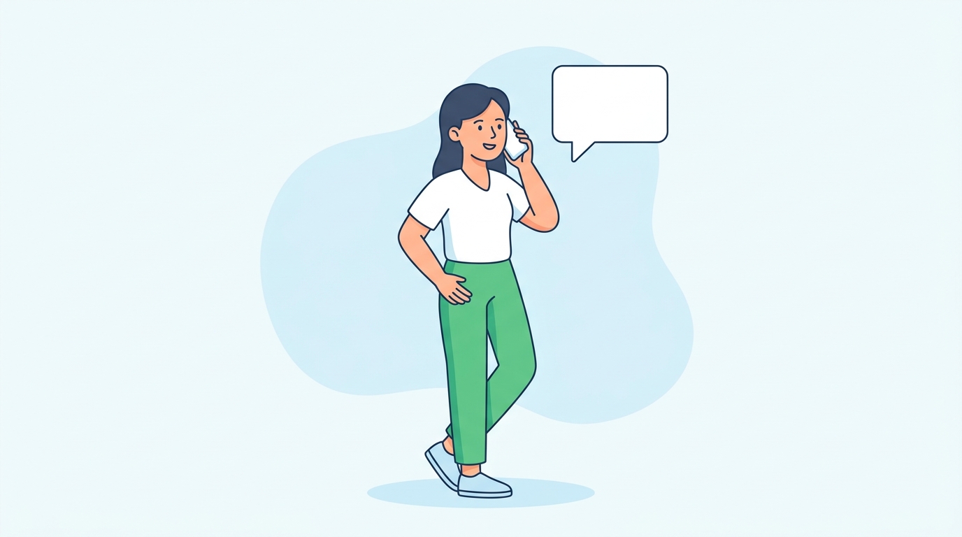 Keep Your Customers Involved in the Conversation Person talking on the phone
