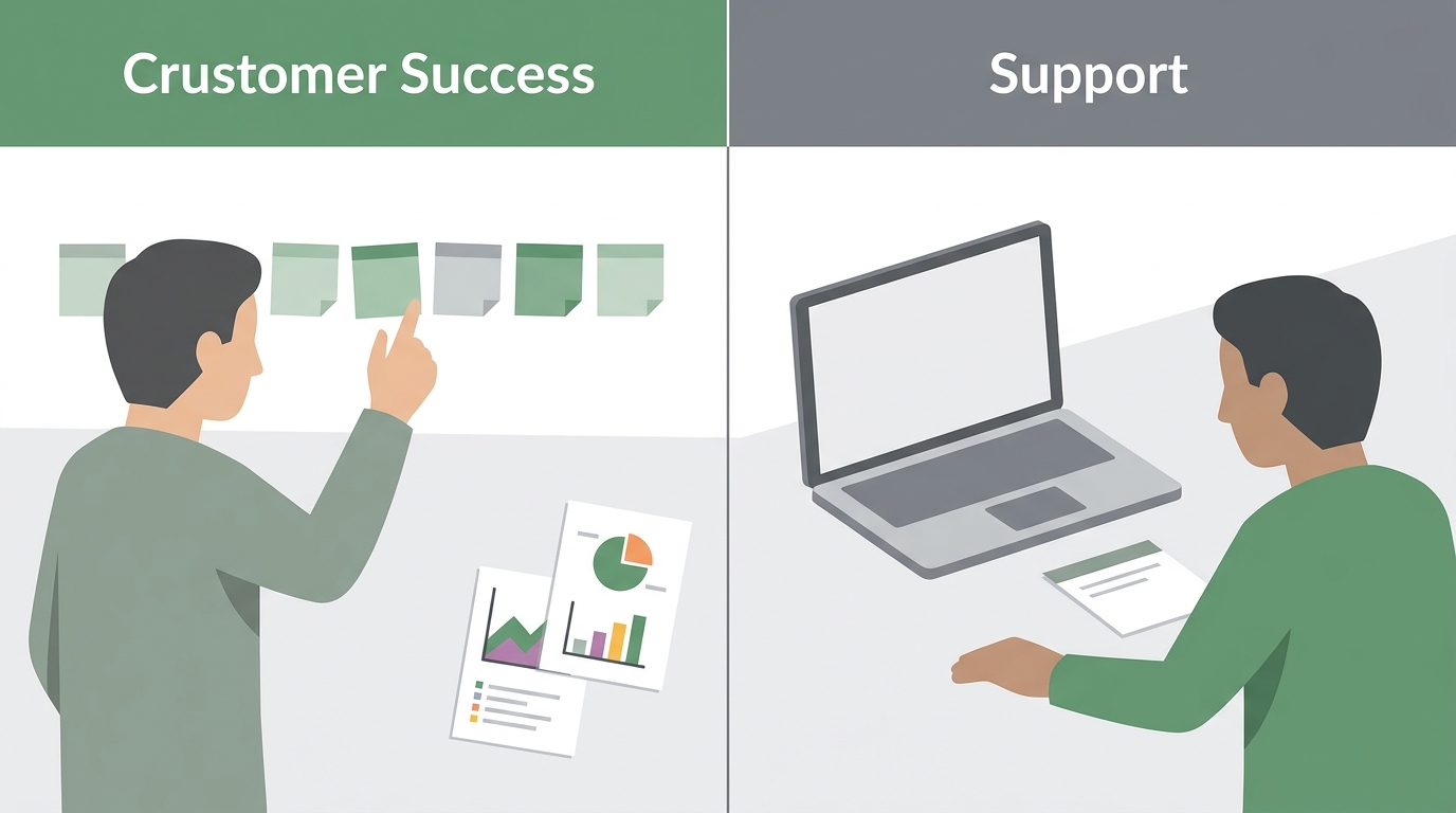 Difference between customer success and customer support