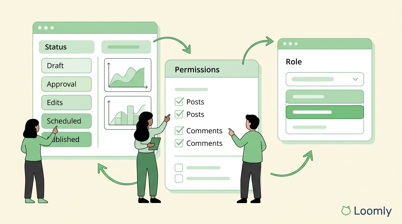 Loomly approval workflow and collaboration tools_1 - best social media scheduling tool