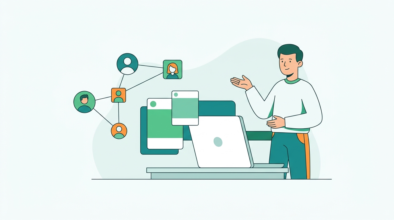 Make associates with other people in social media to build your business