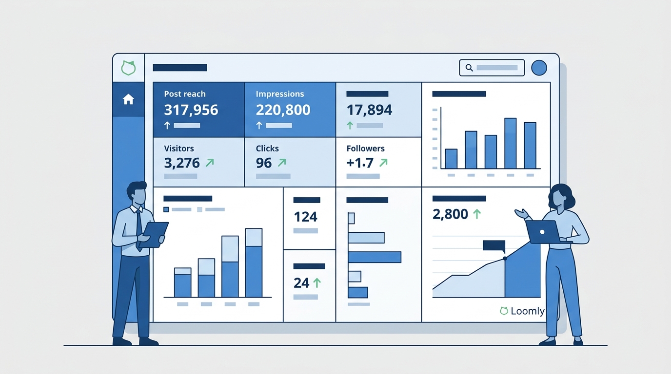 Example LinkedIn analytics