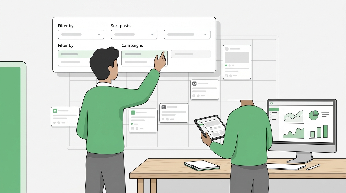 Filtering Posts in Loomly