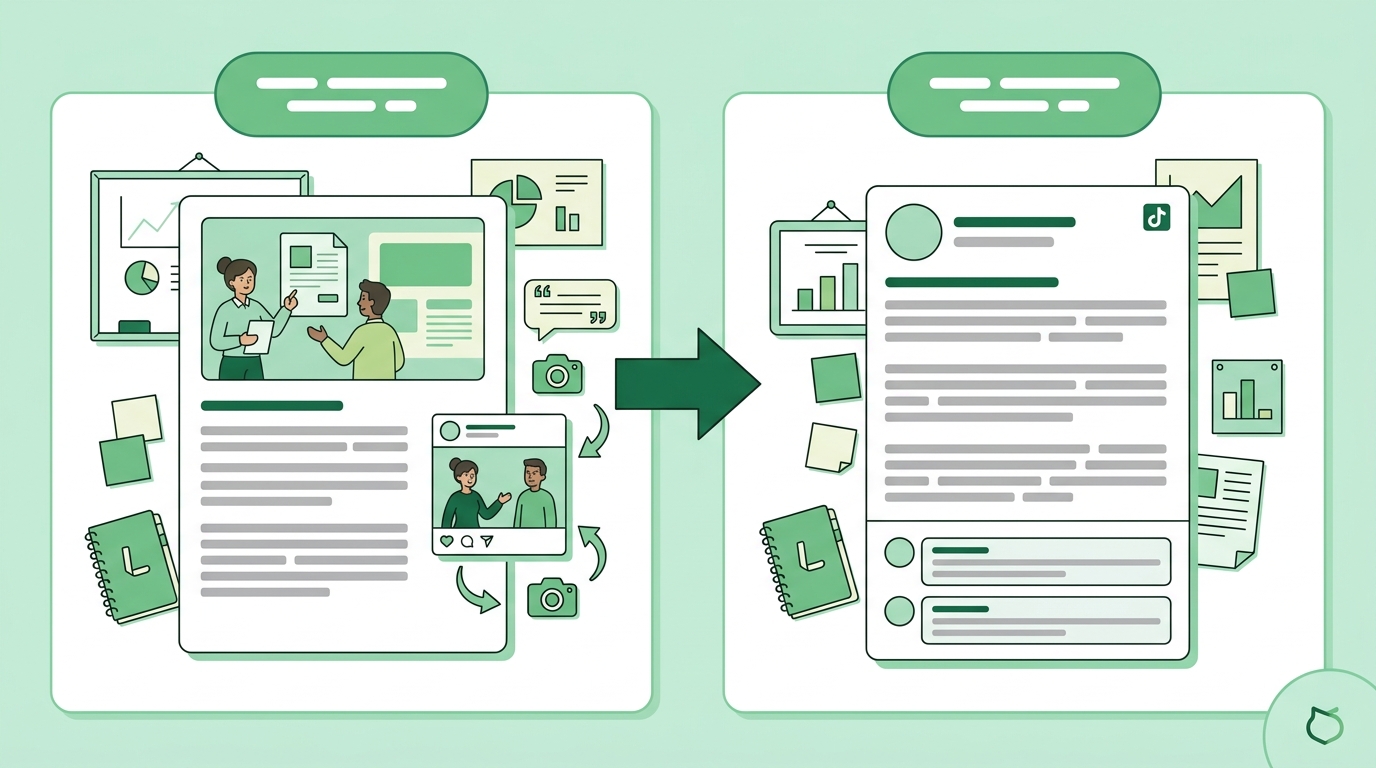 Repurposing blog content for social media