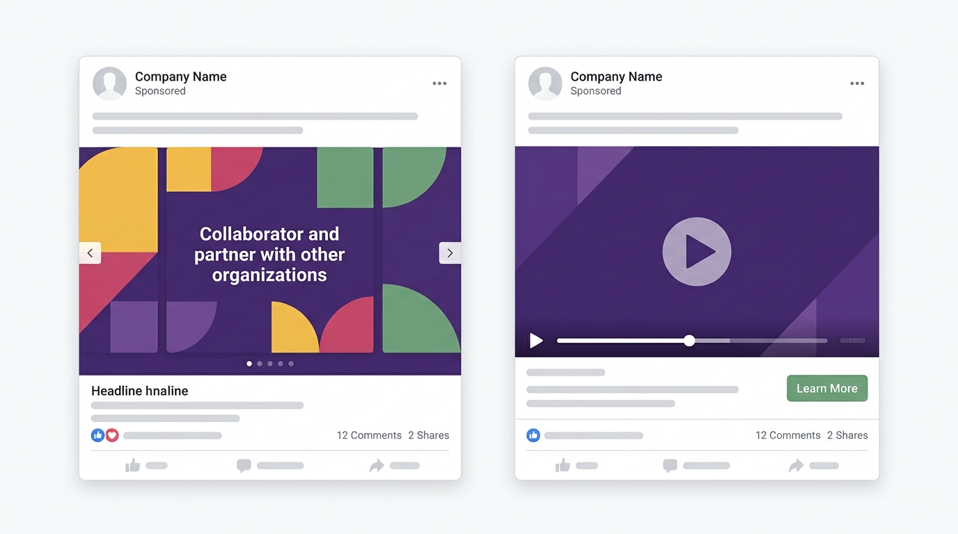 LinkedIn ads_carousel ads and video ad