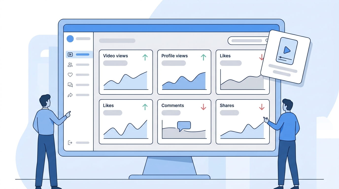 TikTok Analytics Track engagement across metrics like followers, likes, and shares on TikTok.
