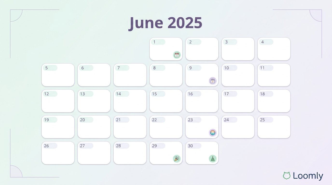 June social media holidays calendar