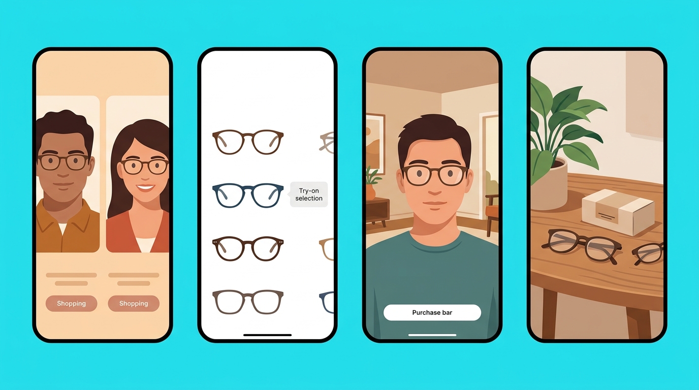 augmented reality warby parker virtual try-on app