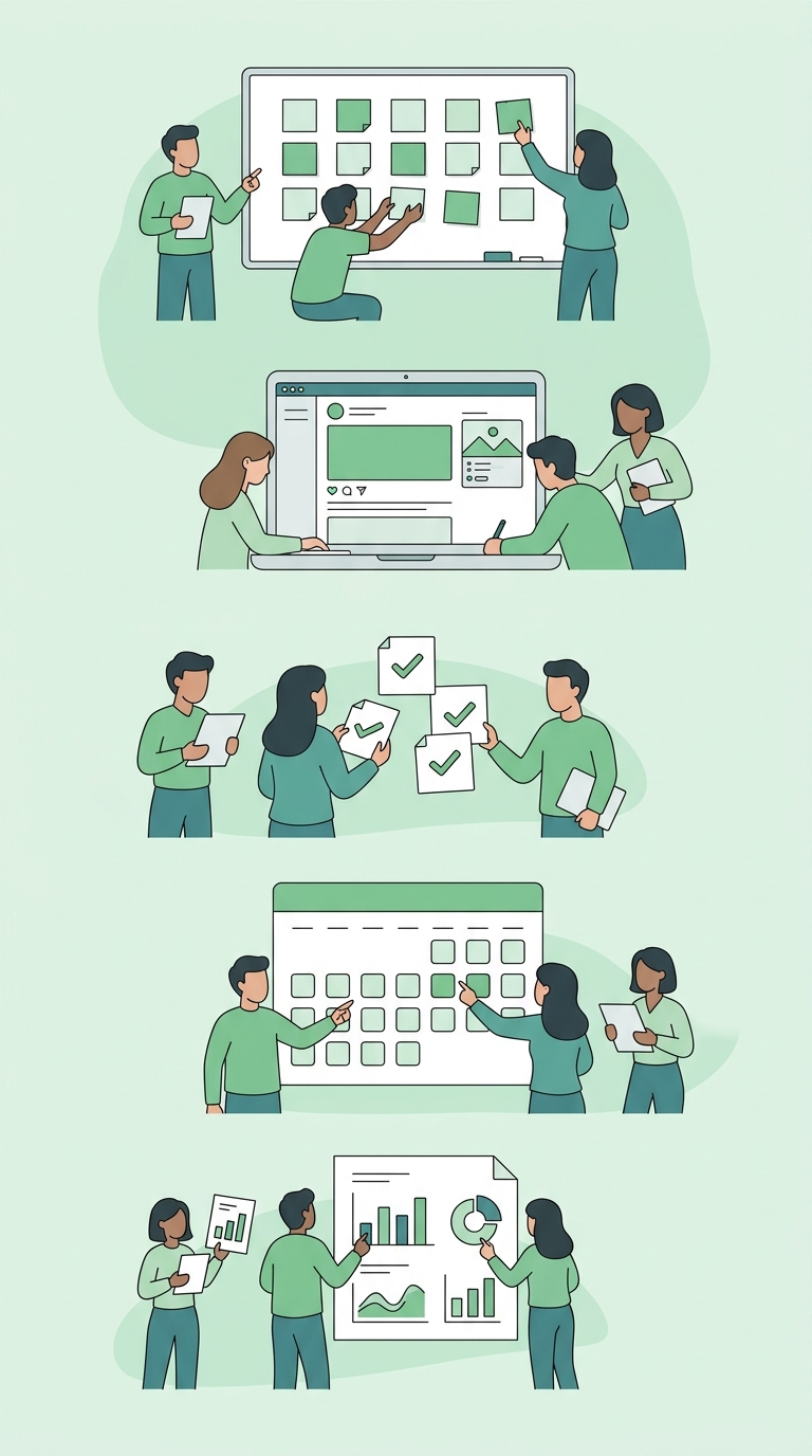 7 step social media workflow