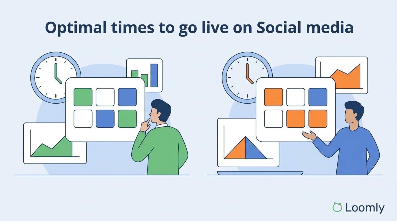 Best times to go live on social media
