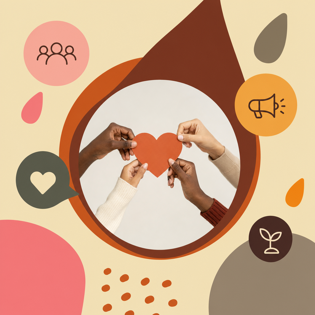 social media for non-profits successful example 15 percent pledge