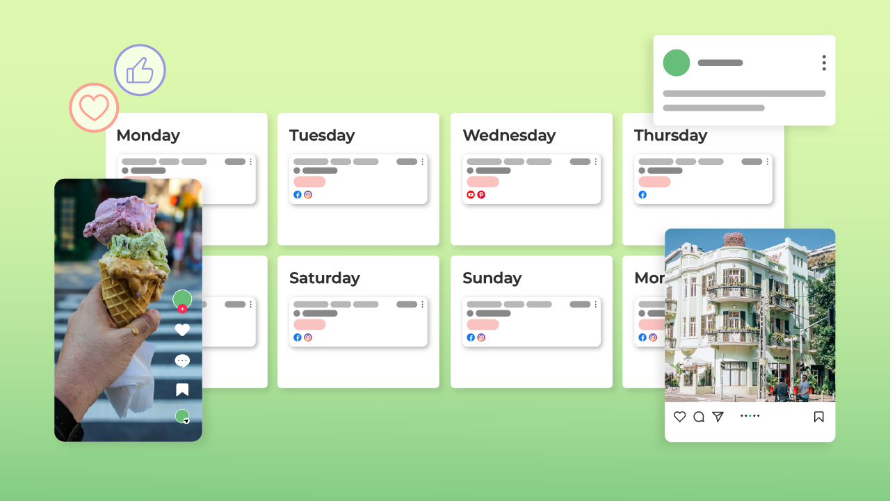 Social media posting schedule 