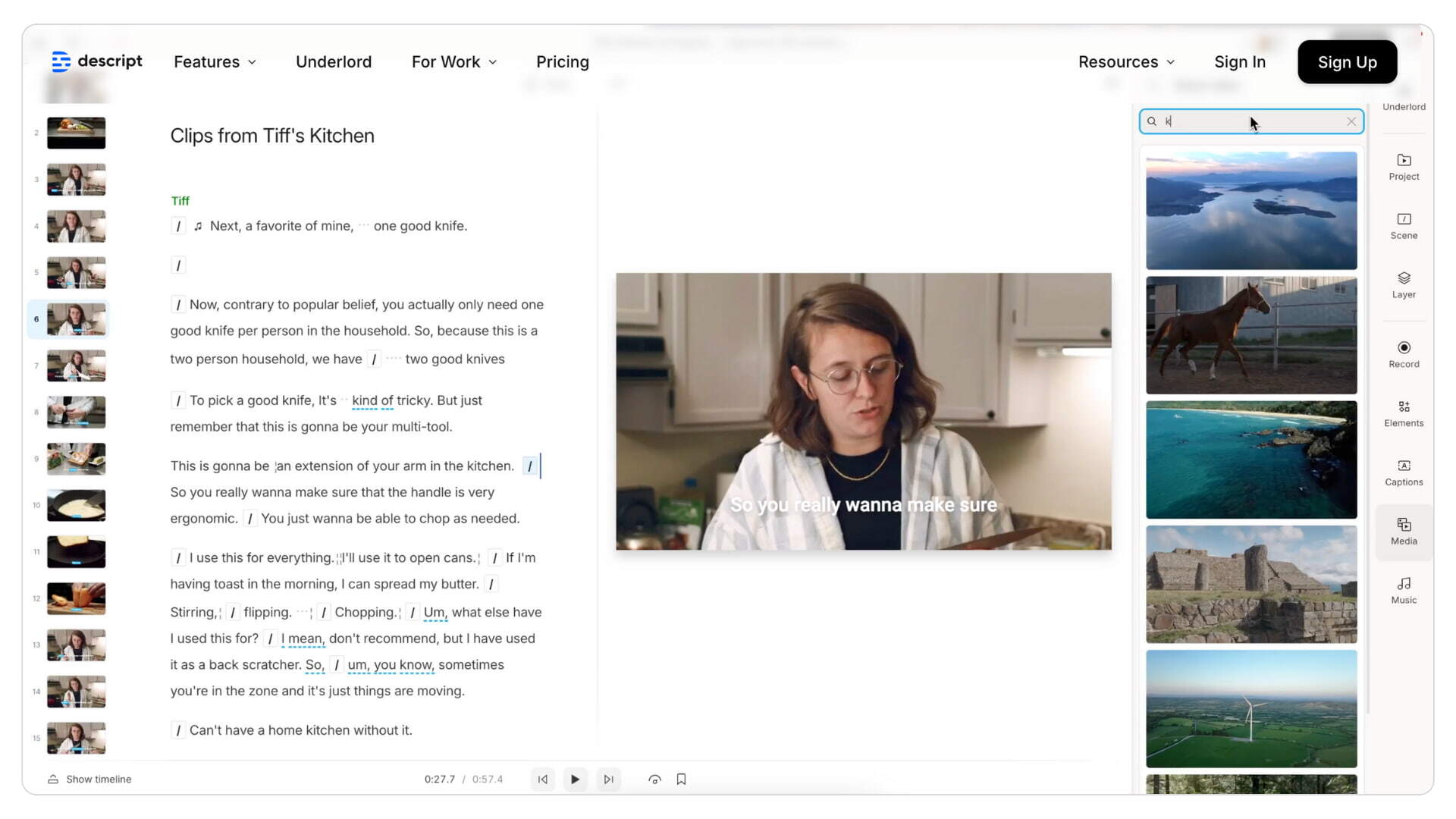 Best marketing tools for small business_Descript for video editing