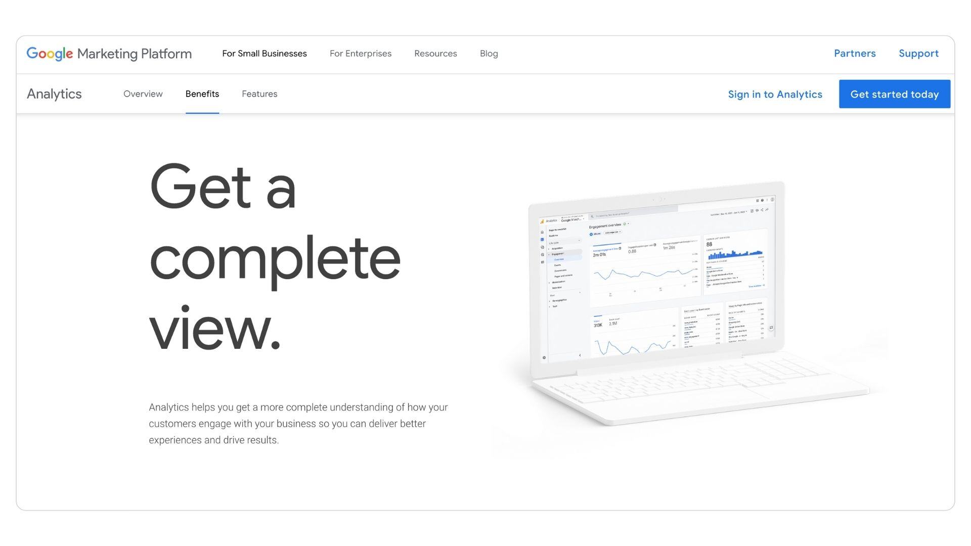 Best marketing tools for small business_Google analytics for website data
