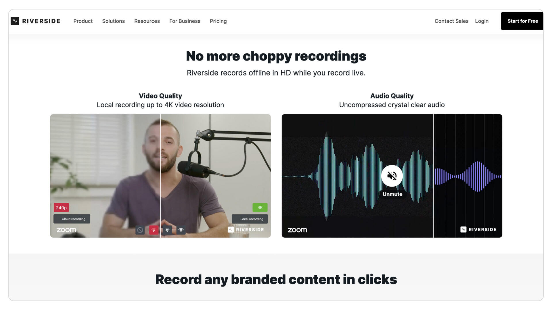 Best marketing tools for small business_Riverside for recording interviews and podcasts