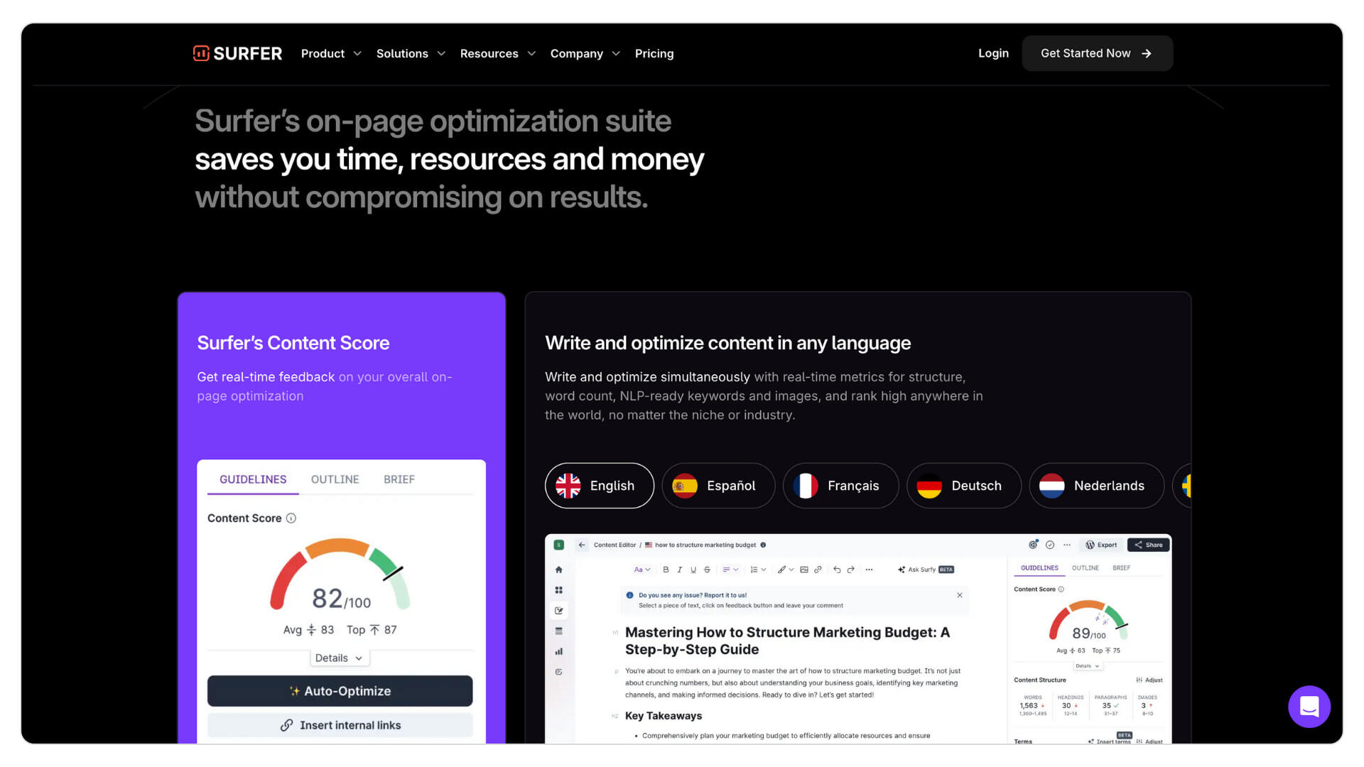 Best marketing tools for small business_Surfer SEO for on-page SEO optimization