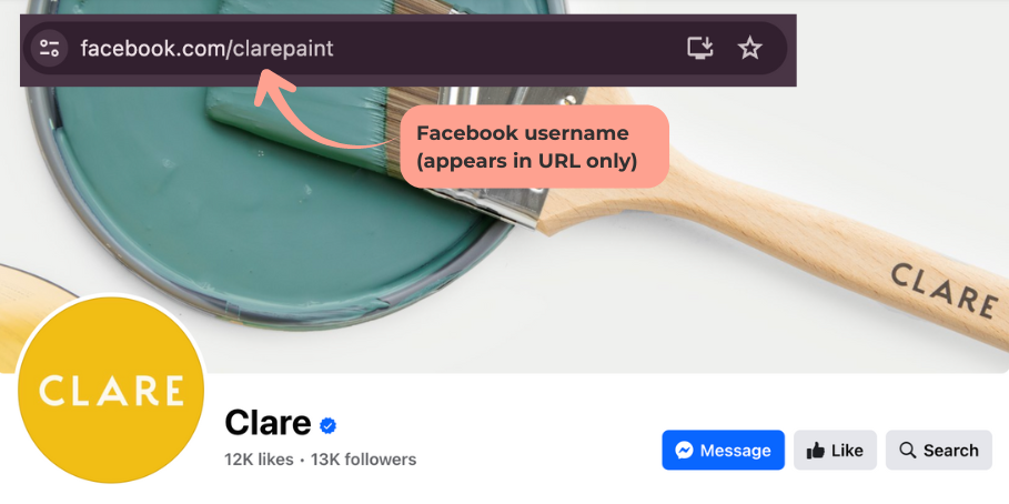 Facebook username rules