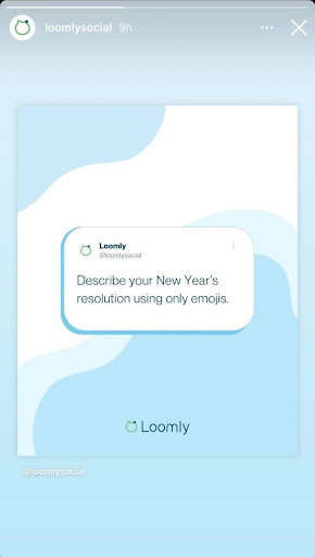 An example of Loomly resharing content to Stories