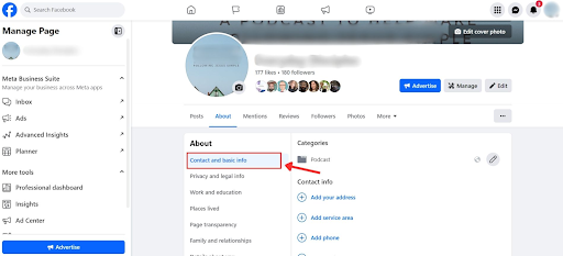 Add location to IG bio
