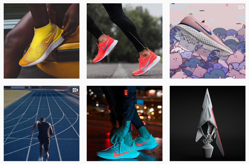 Brand consistency Nike run club feed