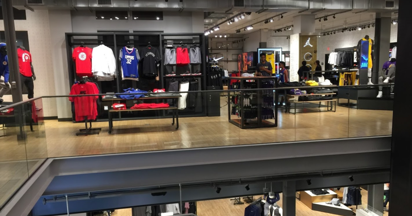 Brand consistency shopping at another Nike store