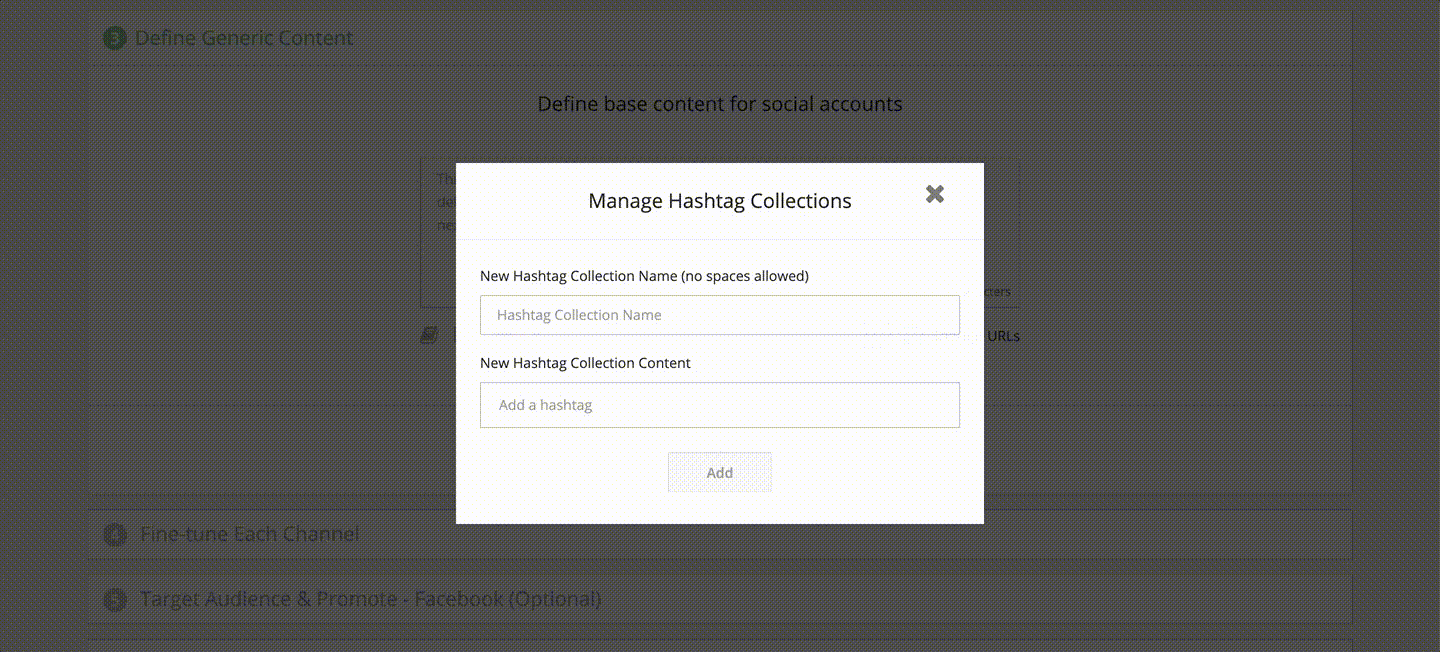 Create Hashtag Collections