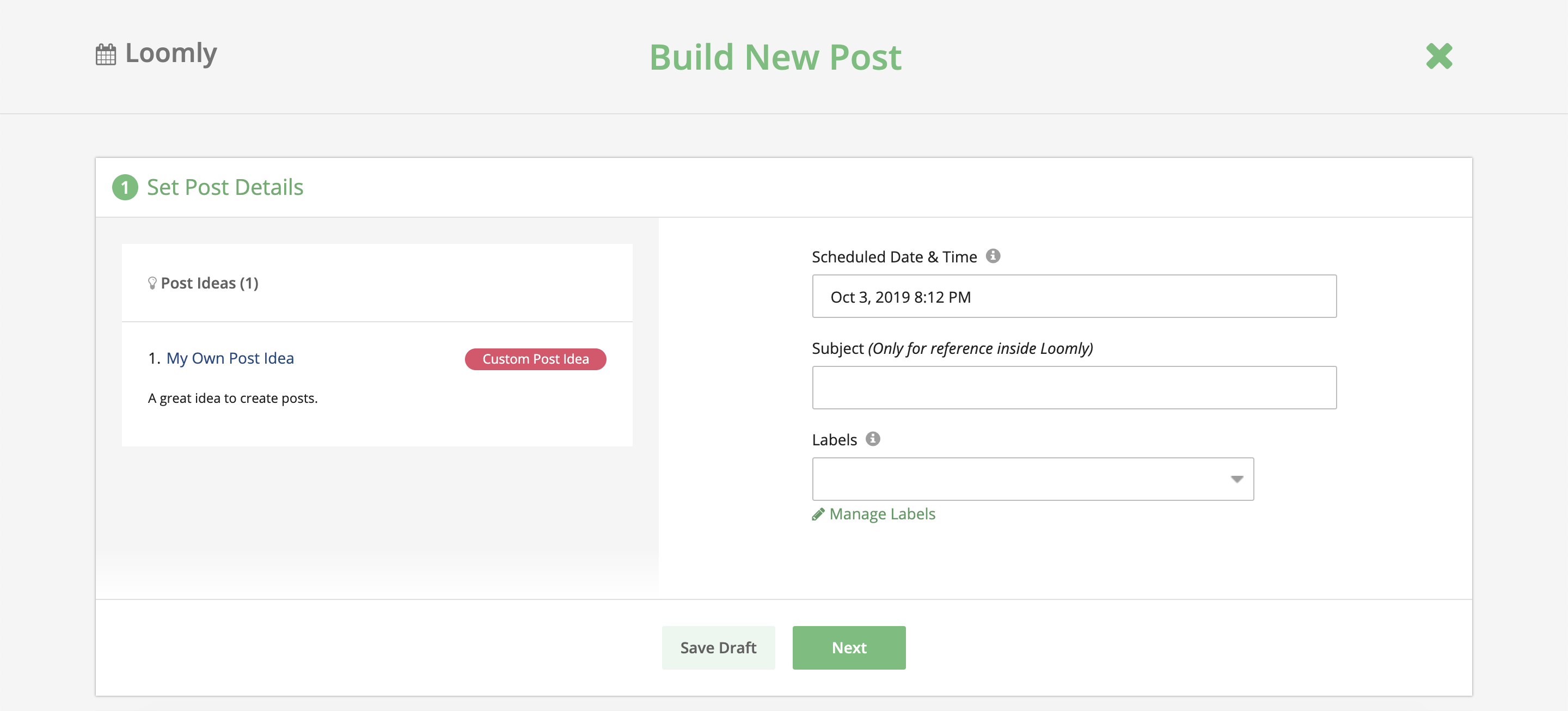 Custom Post Ideas Display Post Builder