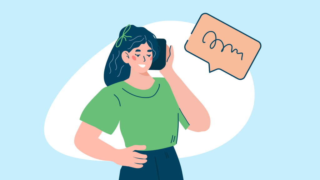 Keep Your Customers Involved in the Conversation Person talking on the phone