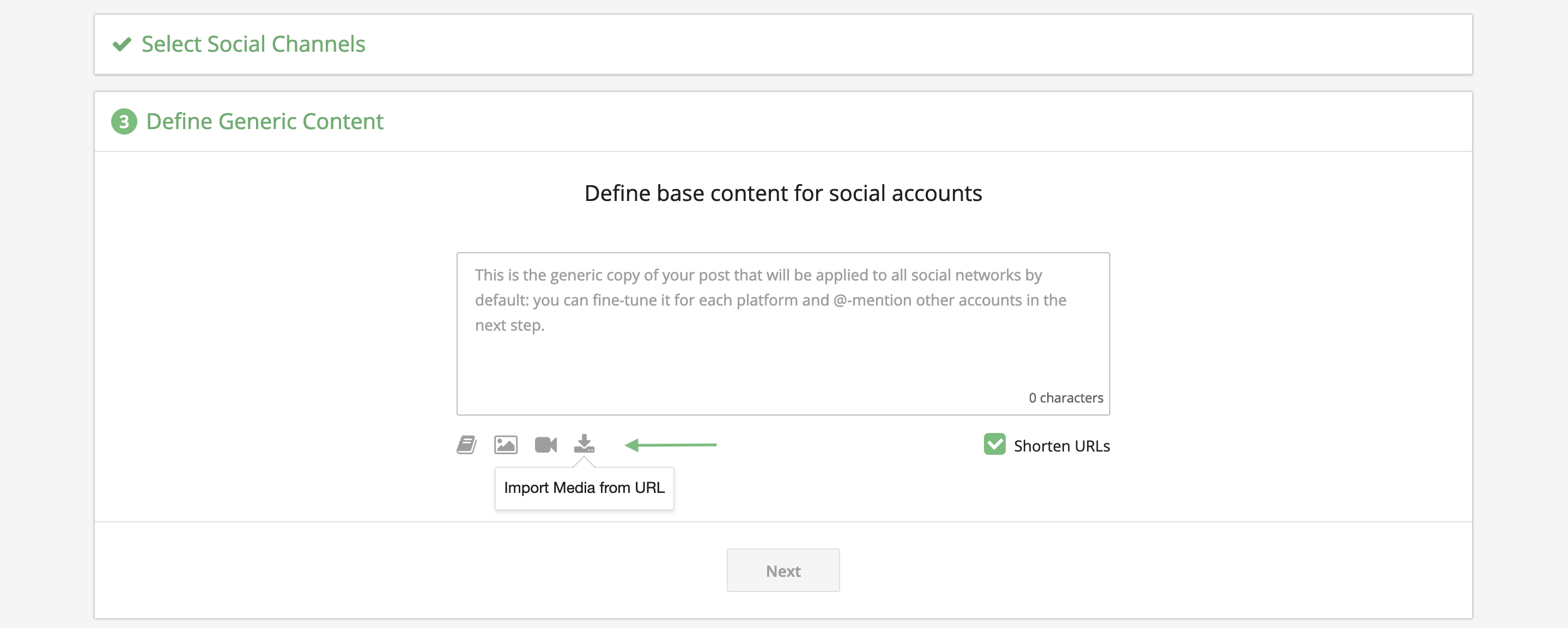 Loomly Import Medias From URLs In Post Builder