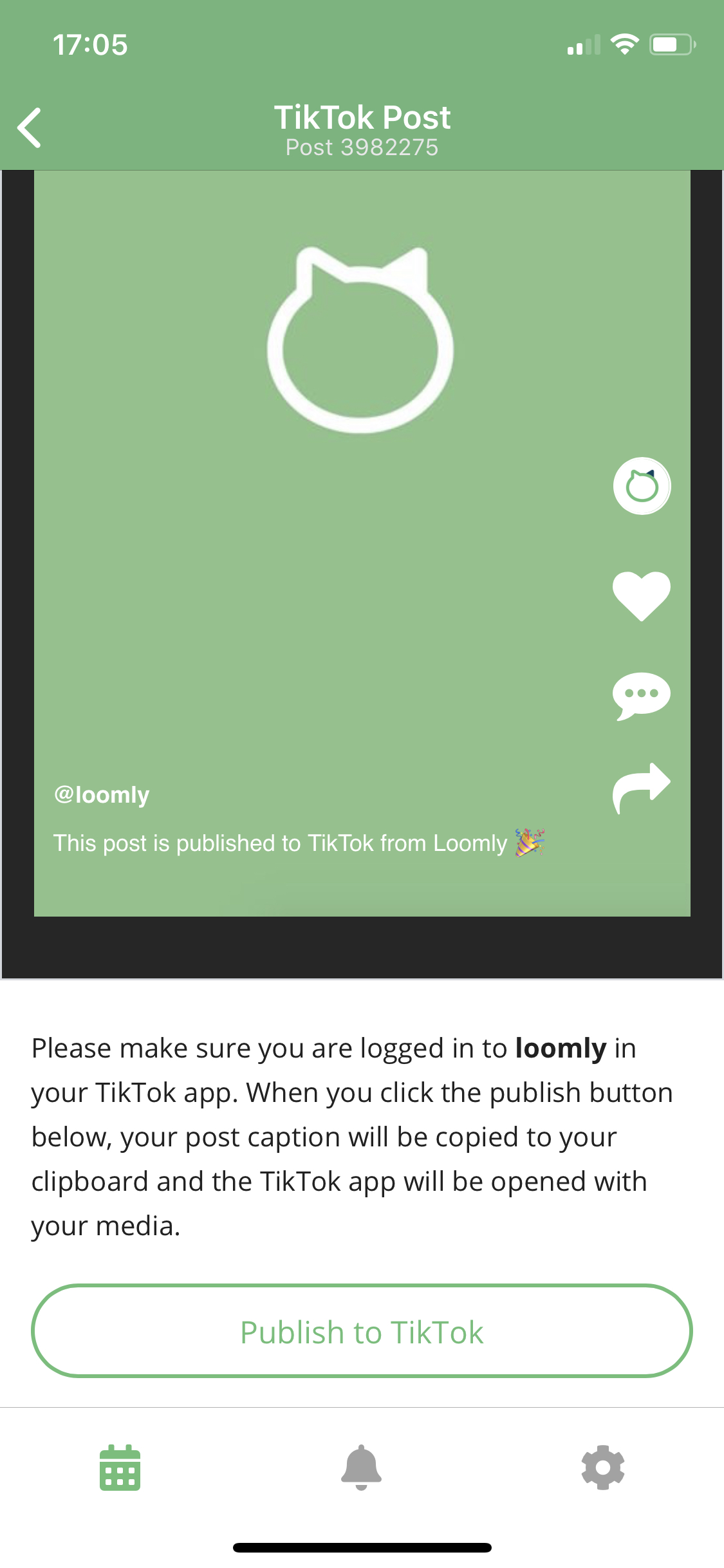 Loomly TikTok Integration Publishing To TikTok Loomly Mobile App