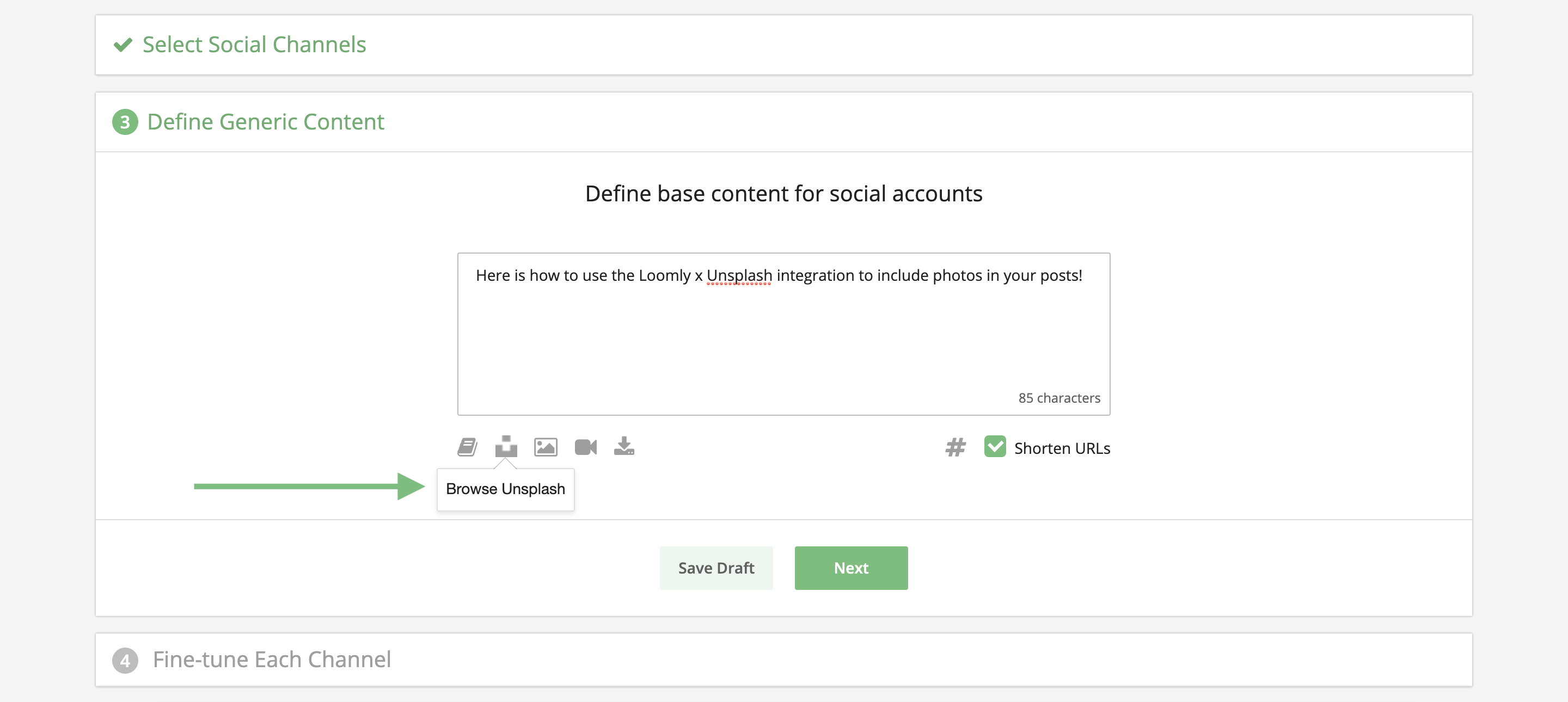 Loomly Unsplash Integration Icon