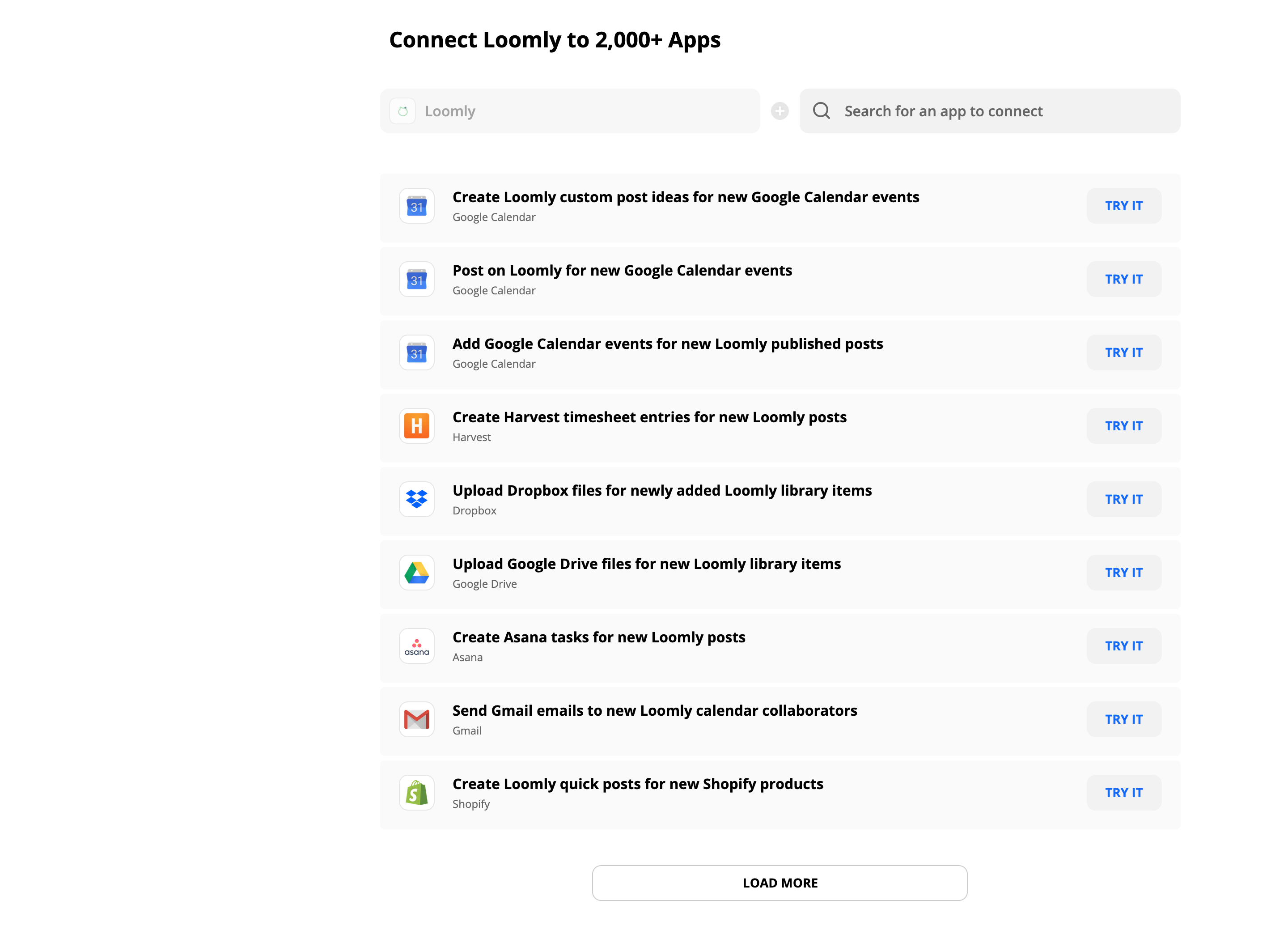 Loomly x Zapier Integration Use Zap Template